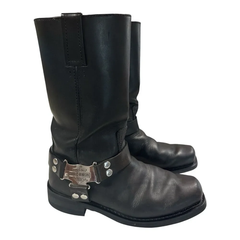 Harley Davidson Iroquois Hi D97386 Men’s 10.5 Leather Harness Motorcycle Boots